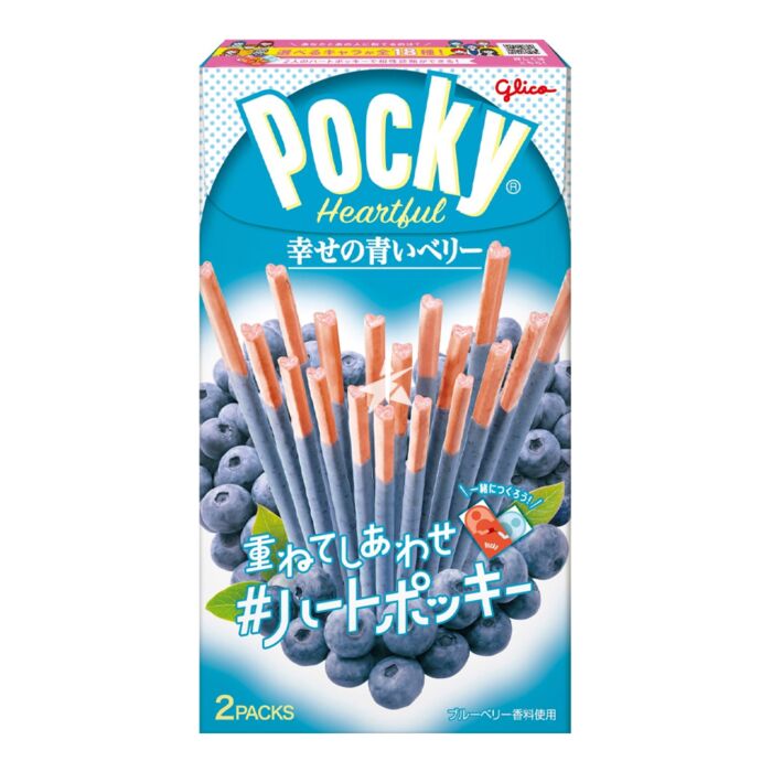 Heartful Blueberry Pocky - Glico - 54.6g