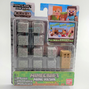 Minecraft Mine-Keshi Cobblestone & Wooden Door Block Set 