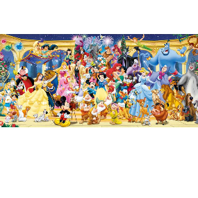 Panorama Puzzle Disney Gruppenfoto 