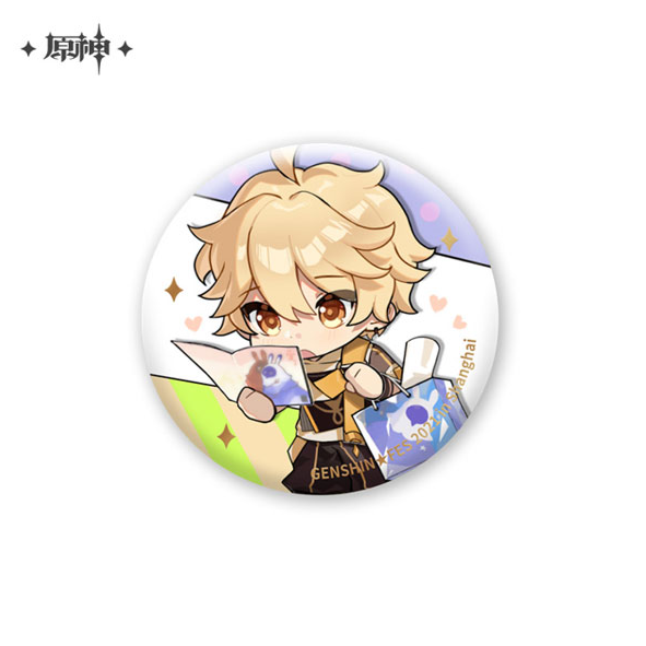 Traveler (Aether) Can Badge – Genshin Impact Fes Collectible | Official ...