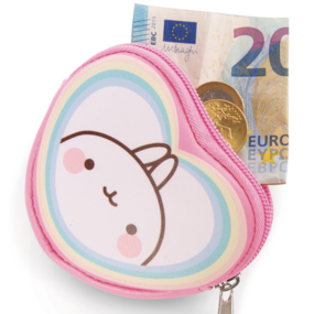 Molang Rainbow Heart Coin Purse