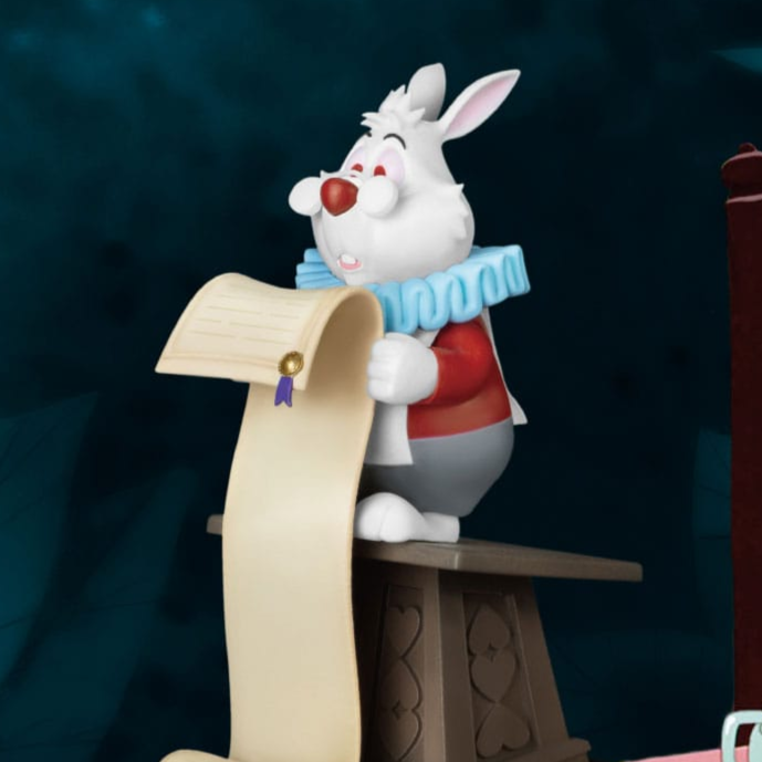 Beast Kin Girl Rabbit White Rabbit - Alice im Wunderland Mini D-Stage - Beast Kingdom Toys